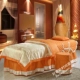 Beauty khăn trải giường gia đình bốn châu Âu cao cấp bông denim giường bông Beauty Điều trị cơ thể massage bedspread - Trang bị tấm Trang bị tấm