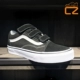 Vans OLD SKOOL os giày vải kẻ caro cổ điển màu đen và trắng xanh velcro VN0A3D29EO1