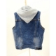 Mùa xuân và Mùa Thu Hàn Quốc phiên bản của hoang dã ngắn không tay trùm đầu denim vest nữ mùa hè vest mỏng vest jacket coat kích thước lớn áo kiểu nữ hàn quốc cao cấp Áo vest