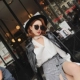 Yu Wei đen da nữ mùa thu ngắn 2019 hoang dã mỏng pu xe máy quần áo da nữ - Quần áo da