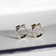 WHITE DWARF | Ribbon Series Ring 925 Silver Open Có thể điều chỉnh Thiết kế độc lập Trang sức gốc 13-16 nhẫn đôi vàng tây Nhẫn