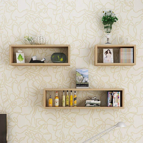 Настенный шкаф подвесной шкаф для клетчатых полков Декоративные полки