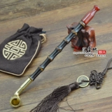 Традиционная сухой дым пакет сигарета горшок с пурпурным бамбуком агат ртушка старый сигаретный ведро, медная горшка ручной работы в стиле сухой сигарет бамбуко