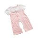 Tongtai cotton bé mùa hè quần áo nửa tay mở áo jumpsuit nam giới và phụ nữ bé ngắn tay quần áo romper Áo liền quần