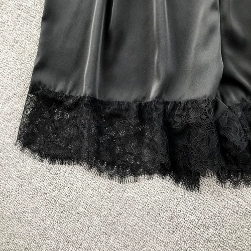 Сексуальное прозрачное нижнее белье, шелковая пижама, комплект, шорты, эффект подтяжки