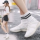 Hip-hop giày của phụ nữ thủy triều 2018 mùa hè sinh viên mới căng thoáng khí Hàn Quốc phiên bản của thể thao hoang dã giày đường phố nhảy cao- đầu giày