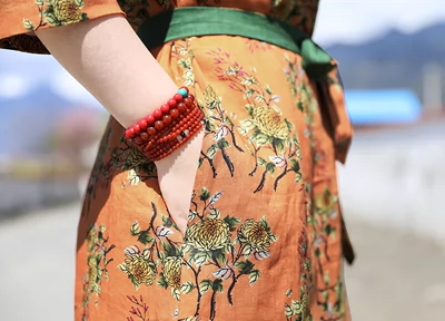 [Tình yêu] Mười Gỗ Gạo Ban Đầu 2018 Du Lịch Mùa Hè Văn Học Castor In Dress Robe váy voan hoa nhí Sản phẩm HOT