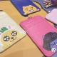 Hàn quốc kakao anime dễ thương phim hoạt hình ryan bus thẻ set hồng rắm đào dây buộc giấy chứng nhận thẻ set Hộp đựng thẻ