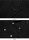 B1AA74301 cashmere áo khoác nam của đôi ngực áo len Hàn Quốc phiên bản của hai mặt áo khoác len nam Áo len