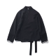 ĐƠN GIẢN ĐEN mùa xuân và mùa thu tối đen Hanfu thiết kế ngắn áo khoác dài tay áo mỏng mỏng màu đen áo triều áo khoác nữ hot trend 2021áo khoác thun nữ Áo khoác ngắn
