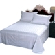 Khách sạn khách sạn bộ đồ giường lanh bán buôn satin tinh khiết bông trắng mã hóa dày trải giường trải giường 笠 Khăn trải giường