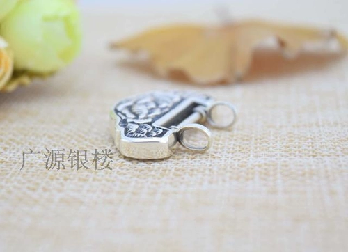 Ретро ожерелье, короткий чокер, цепочка до ключиц, серебро 925 пробы, замок долголетия, подарок на день рождения