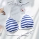 Nhật bản dây đeo sọc tam giác cup không có vòng thép áo ngực mỏng kích thước lớn áo ngực cotton thoải mái sexy bikini đồ lót
