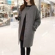 Áo khoác lửng nữ size rộng dài 2019 thời trang xuân hè mới dành cho nữ áo len gió nữ - Trung bình và dài Coat