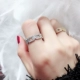 Vòng nữ Nhật Bản và Hàn Quốc hipster sinh viên cá tính mạng vòng đỏ mở khớp gió lạnh chic tối giản chỉ số finger nhẫn nhẫn đính hôn Nhẫn