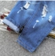 Quần dài mùa xuân và mùa thu mỏng phần bé trai quần jeans lỏng lẻo giải trí giản dị cho bé mùa xuân thủy triều - Quần