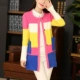 2018 mới của Hàn Quốc phụ nữ mùa thu mohair màu rắn cardigan coat của phụ nữ áo len áo len phụ nữ áo len đỏ Cardigan
