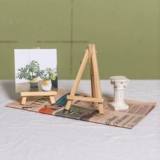 Настольная фотография, стенд, деревянные карточки, трубка