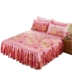 Giường ngủ một mảnh dày trải giường chà nhám tấm bạt lò xo tấm trải giường 1,8 m 1,5m2 giường bảo vệ chống trượt Váy Petti