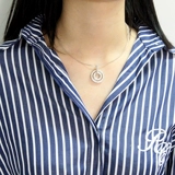 Универсальный чокер, ожерелье, серебро 925 пробы