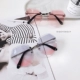 Net red 2018 new vòng sunglasses nữ Hàn Quốc phiên bản của không khung pha lê cắt tỉa tính khí thời trang UV sunglasses