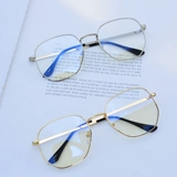 Чжоу Янццинг и те же очки рама простых зеркальных каркасов глаз глаз мужчин и женщин Корейские ретро -круглые зеркала плоские световые зеркала можно использовать в качестве близоруков