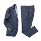 Vertebrate nam denim màu xanh stretch Slim phù hợp với quần hai mảnh phù hợp với phong cách Châu Âu và Mỹ phù hợp với chuyên nghiệp Suit phù hợp