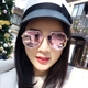 Kính mát của phụ nữ triều 2018 đa giác kính mát cá tính Hàn Quốc vòng mặt màu ếch gương của nam giới thời trang hollow kính Kính râm