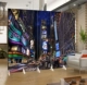 Phong cách châu Âu New York Times Square nền tường phân vùng màn hình thời trang phòng khách lối vào quán cà phê YY neo phòng - Màn hình / Cửa sổ
