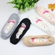 5 cặp vớ thuyền của phụ nữ cotton nông miệng vớ vô hình phần mỏng silicone non-slip ren ren vớ của phụ nữ đế vớ Vớ mắt cá chân