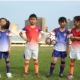Trẻ em mùa hè của quần áo cậu bé bóng đá quần áo phù hợp với thể thao ngoài trời nhanh chóng làm khô ngắn tay quần short mồ hôi thấm trẻ em của học sinh phù hợp với đào tạo