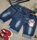 Quần short bé trai mùa hè quần mỏng cắt trong quần trẻ em cotton lỏng lẻo quần jeans ống rộng - Quần quần sọc bé gái cao cấp Quần