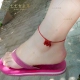 Tự nhiên mã não đỏ vòng chân bán quý đá nữ mô hình linh hồn ma quỷ chân mắt cá chân thời trang Hàn Quốc phiên bản của Sen Sở bạn gái đồ trang sức