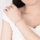 925 sterling bạc vòng đeo tay nữ Nhật Bản và Hàn Quốc đơn giản phổ biến Linglong vòng tay nữ trang sức để gửi bạn gái bạn bè món quà sinh nhật Vòng đeo tay Clasp