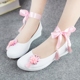 Giày vải giày của phụ nữ giày cổ trà quần áo giày nêm giày sinh viên dây đeo giày khiêu vũ phong cách Trung Quốc thấp giúp cao đẳng Plimsolls