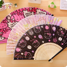 Веер поклонникам Хелло Китти, милый мультфильм