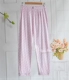 New cotton pajama quần nữ trung niên mỏng dệt kim cotton pajama quần quần cộng với phân bón để tăng điều hòa không khí quần nhà quần mùa hè phụ nữ