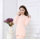 Ligong Minqiu thương hiệu cotton nửa cao cổ áo ấm của phụ nữ áo sơ mi top (top) áo giữ nhiệt cổ lọ Áo ấm