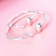 Sterling bạc vòng đeo tay nữ trẻ em hello kitty bạc vòng đeo tay dễ thương cartoon Hello Kitty bé vòng đeo tay cha mẹ và con vòng pandora pnj Vòng đeo tay Cuff