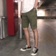 Ông Fang inch mùa hè quân xanh quần lỏng quần âu dụng cụ quần short nam Hàn Quốc phiên bản của xu hướng năm điểm quần jean nam Quần làm việc