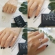S925 sterling bạc ngón tay nhẫn nhẫn nữ trộn thủy triều hipster đơn giản chuỗi retro nhẫn sinh nhật món quà trang sức Hàn Quốc nhẫn kim tiền Nhẫn