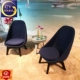 Thiết kế FRP đồ nội thất Bắc Âu hình ghế đơn ghế văn phòng chủ tịch đơn giản cá nhân ghế ăn cafe ghế