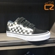 Vans OLD SKOOL os giày vải kẻ caro cổ điển màu đen và trắng xanh velcro VN0A3D29EO1 giày anta nữ Plimsolls