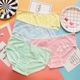 Daisy Hoa tươi Cotton dễ thương Đồ lót Lady Ren Ren Hông Mid Eo Lớn Kích thước tam giác Quần short quần xì áo vú Giống cái