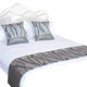 Khách sạn bộ đồ giường khách sạn phê duyệt cao cấp khách sạn khách sạn khăn trải giường giường cờ giường đuôi pad giường bìa bảng cờ drap bọc nệm Trải giường