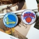 Phiên bản mới của NBA Hoa Kỳ đầy đủ bộ huy hiệu đội bóng rổ bộ sưu tập kỷ niệm của đội bóng Curry James Kobe Warriors Knight - Trâm cài