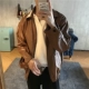 NAM homemade 80 của retro áo khoác da Leslie Cheung của áo khoác da văn học cổ điển cũ áo khoác nam áo khoác adidas Quần áo lông thú