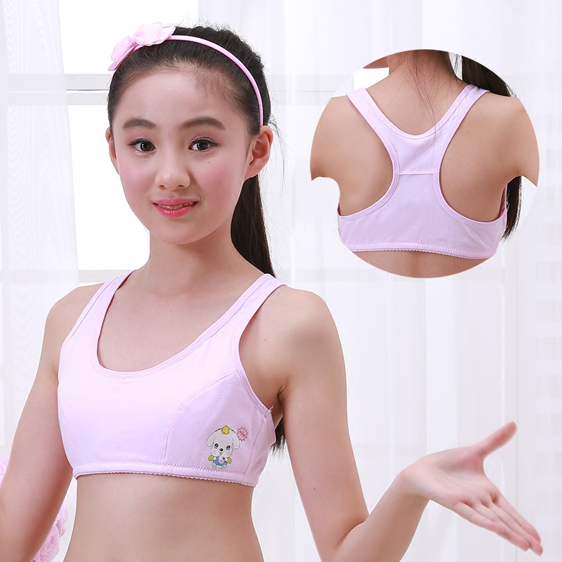 Female big child small vest girl developmental bra cotton bra 13 underwear 12 junior high school students 9-16 years old