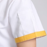 Новый отель Chefs Service мужской короткий шеф -повар Главный китайский ветровой вышивка ветря