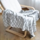 Nordic đan bông chăn bông chăn hai mặt sofa hình học chăn giải trí máy lạnh chăn ngủ trưa chăn của mùa thu và mùa đông chăn - Ném / Chăn Ném / Chăn